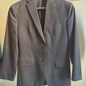 Classic Men's Black Two-Button Blazer